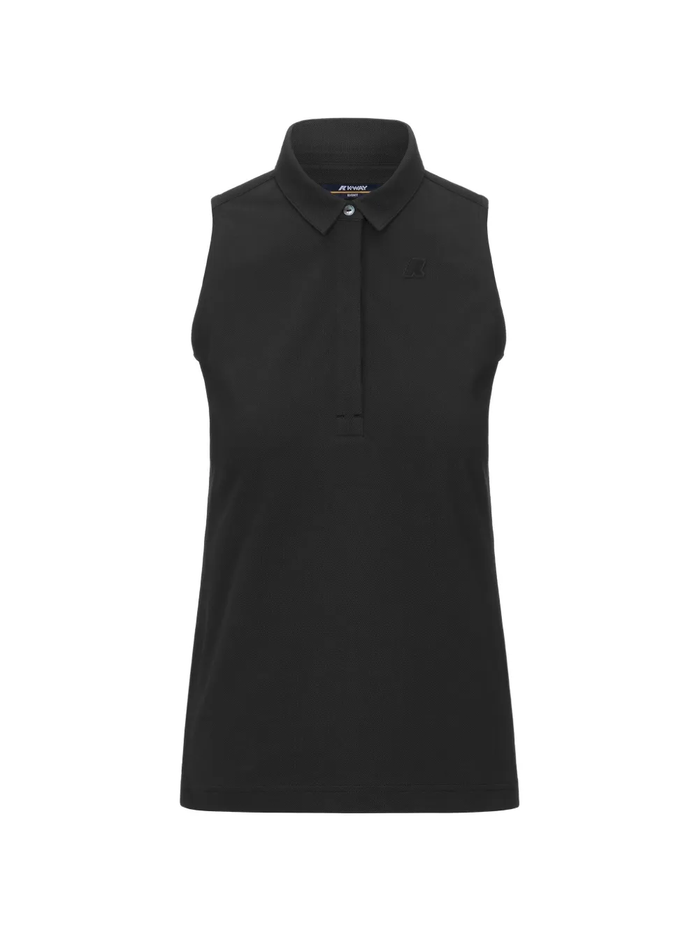 K-Way Adour sleeveless polo top - Nero