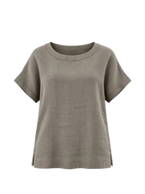 Marella linen short-sleeve top