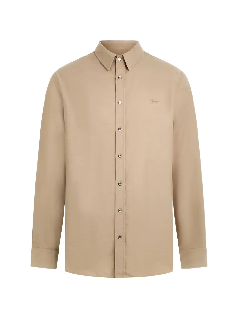 GUESS USA cotton long-sleeved shirt - Marrone