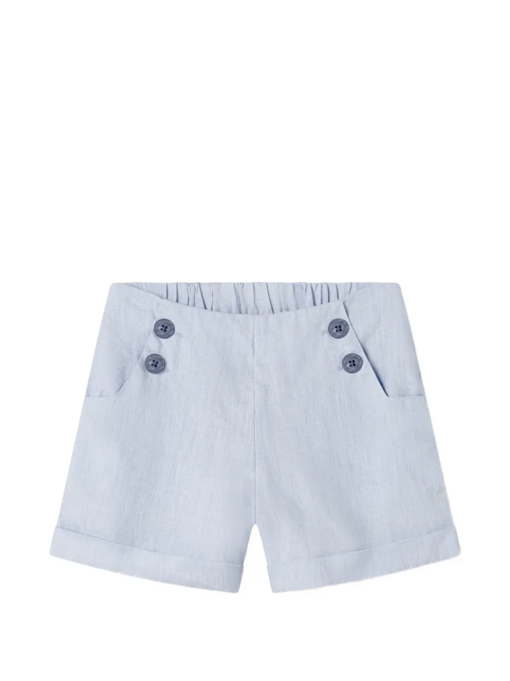 MAR MAR COPENHAGEN KIDS button-detail turned-up shorts - Blau