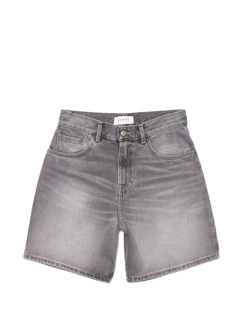 Edwin Cleo stone-washed shorts - Grau