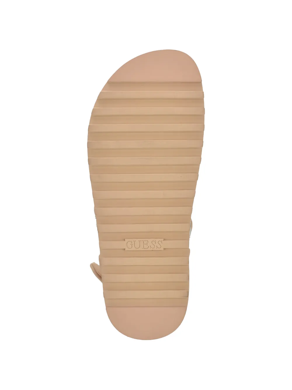 GUESS USA Frella rhinestone-embellished mesh sandals Beige
