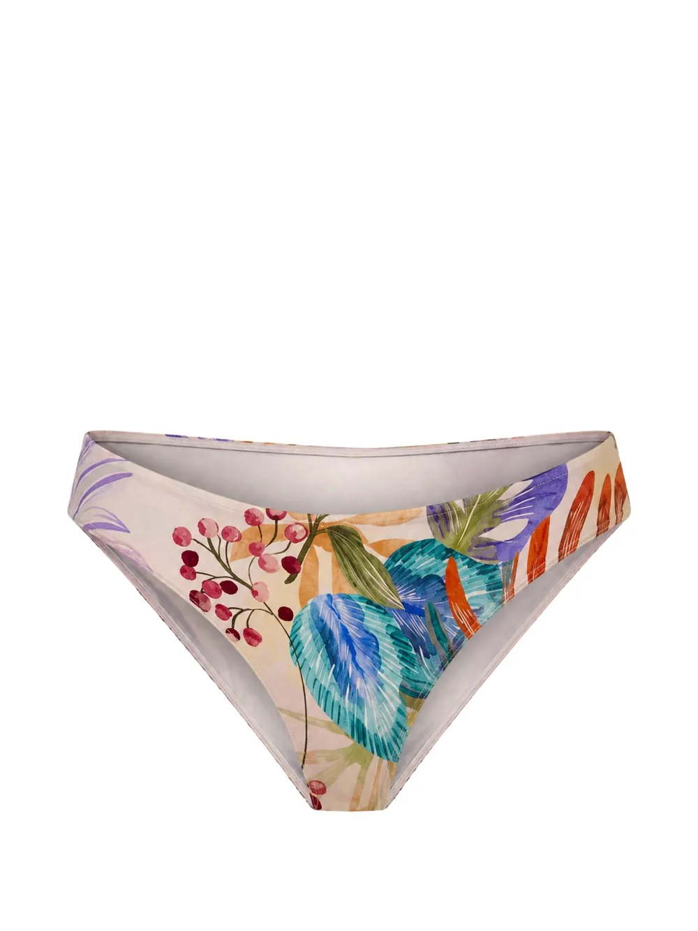 Gottex floral-print bikini briefs - Toni neutri