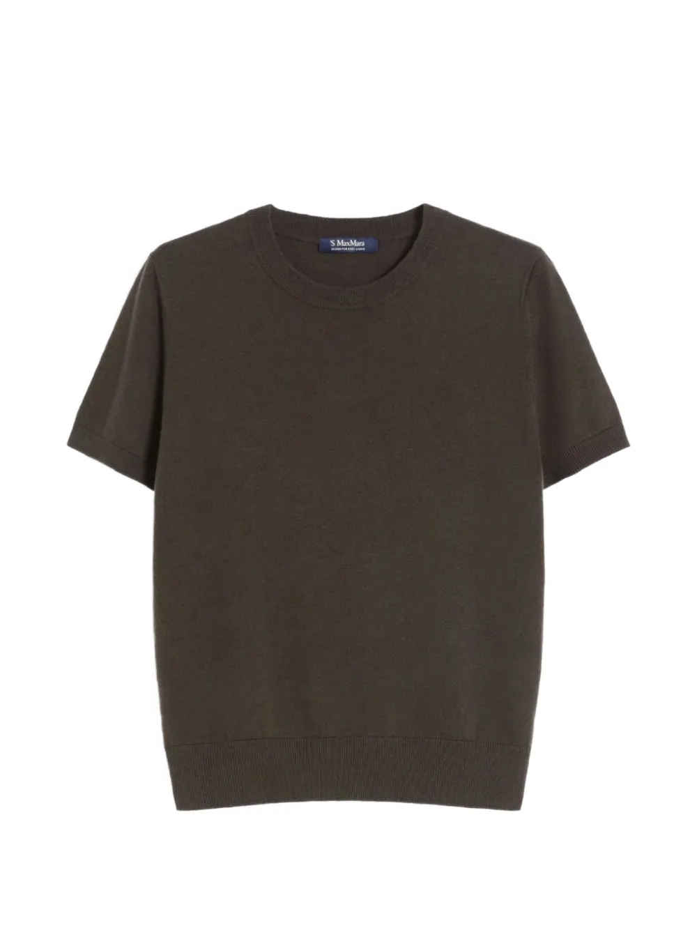 Max Mara short-sleeve crew-neck sweater - Verde