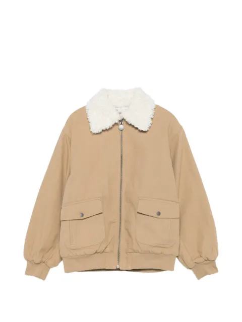 Stella McCartney Kids faux-shearling collar jacket