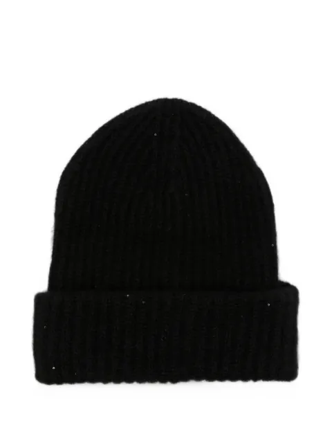Roberto Collina ribbed-knit sequin-embellished beanie hat