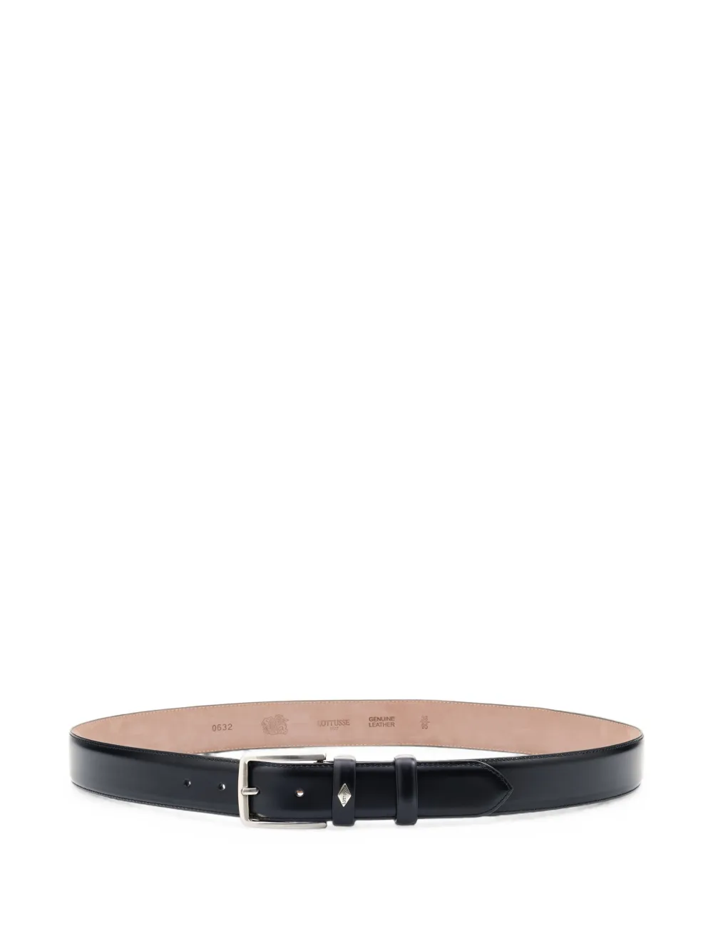 Lottusse Jocker Buckle-fastening Leather Belt In Black