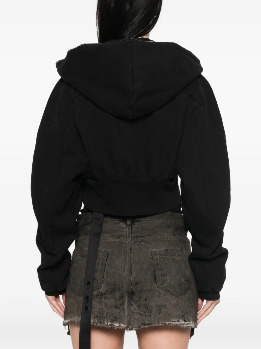 Rick Owens DRKSHDW Jack met capuchon Bruin