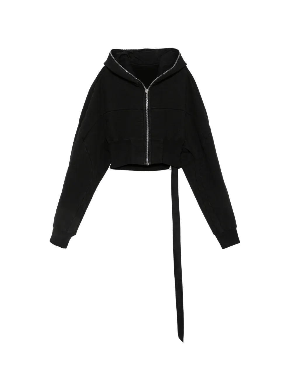 Rick Owens DRKSHDW cropped hooded jacket - Marrone