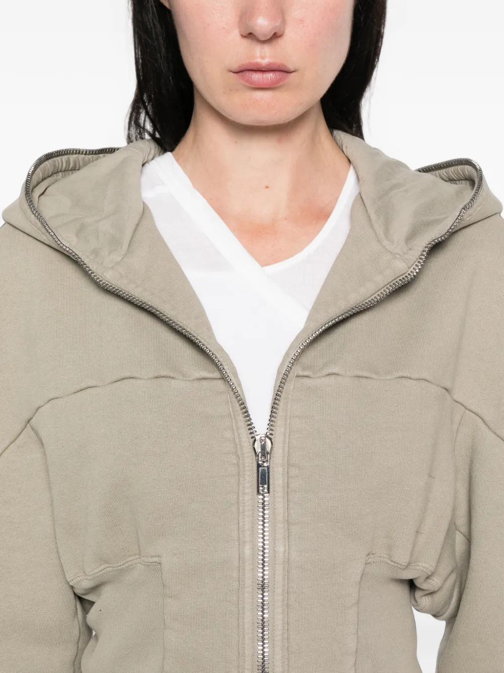 Rick Owens DRKSHDW Cropped hoodie Grijs