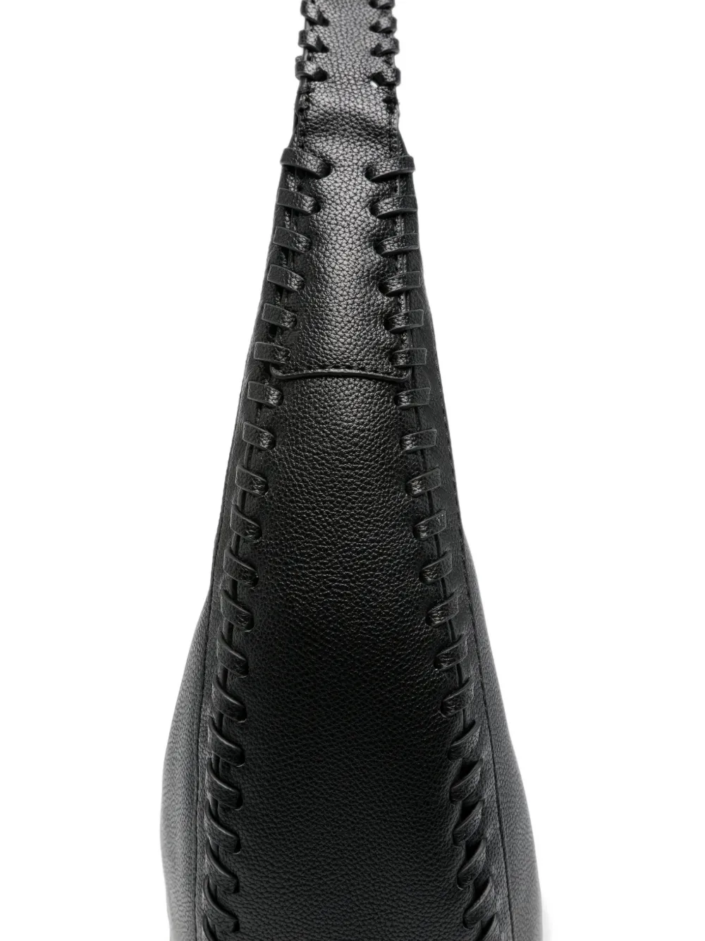 GUESS USA Gevlochten schoudertas met stiksels Zwart