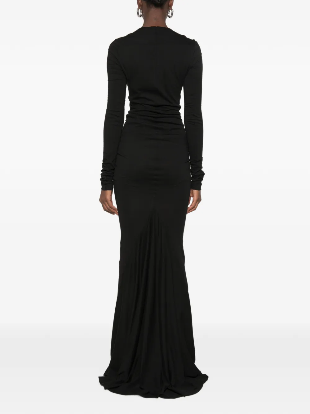 Rick Owens DRKSHDW Simple Edfu long-sleeve maxi dress Zwart