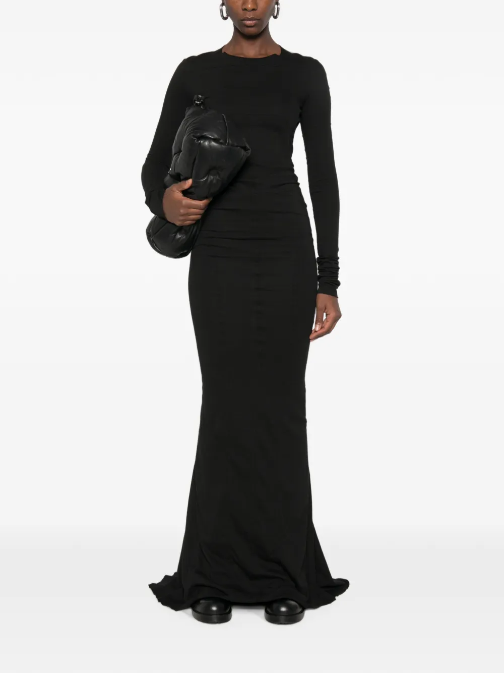 Rick Owens DRKSHDW Simple Edfu long-sleeve maxi dress Zwart