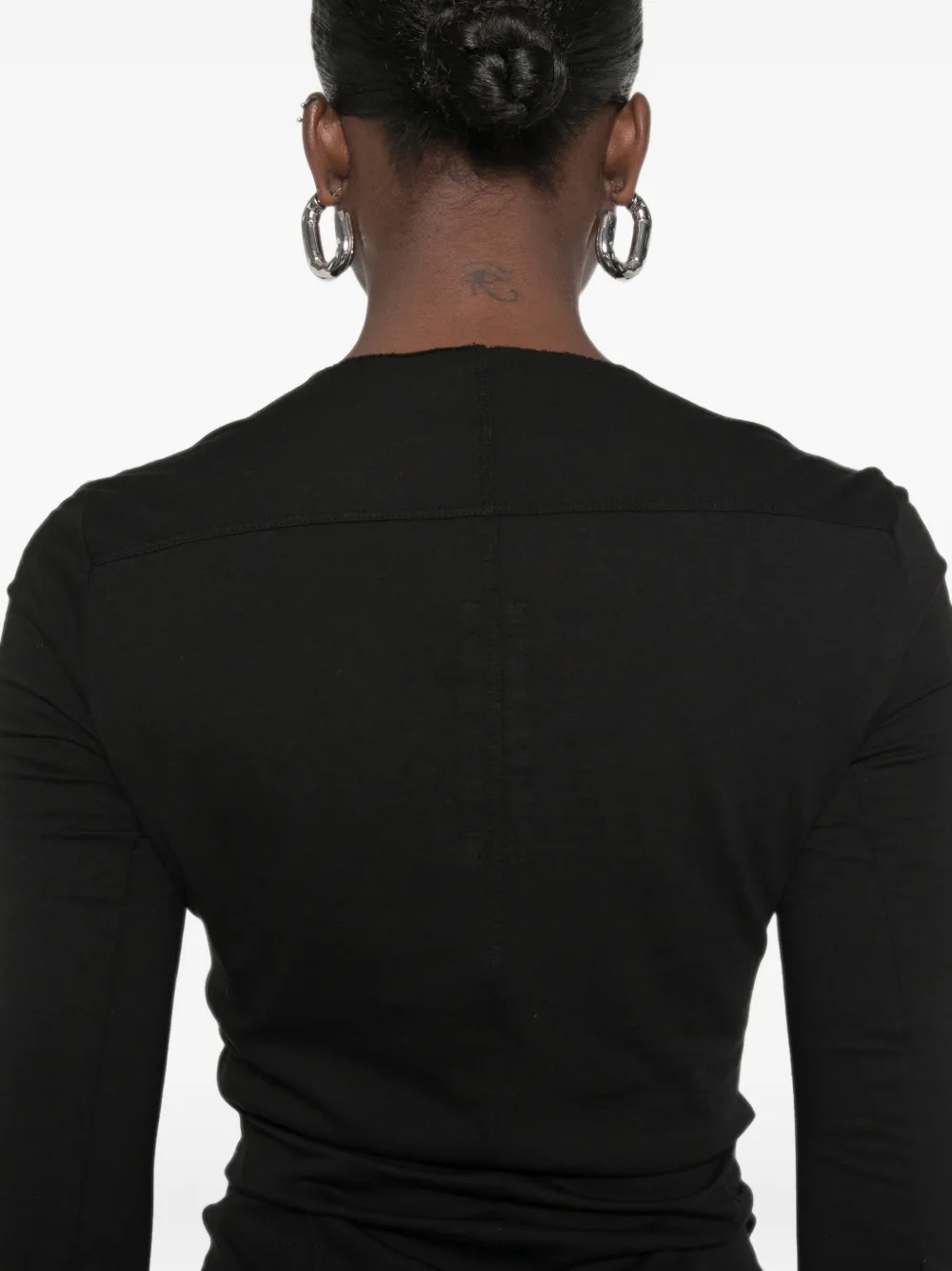 Rick Owens DRKSHDW Simple Edfu long-sleeve maxi dress Zwart