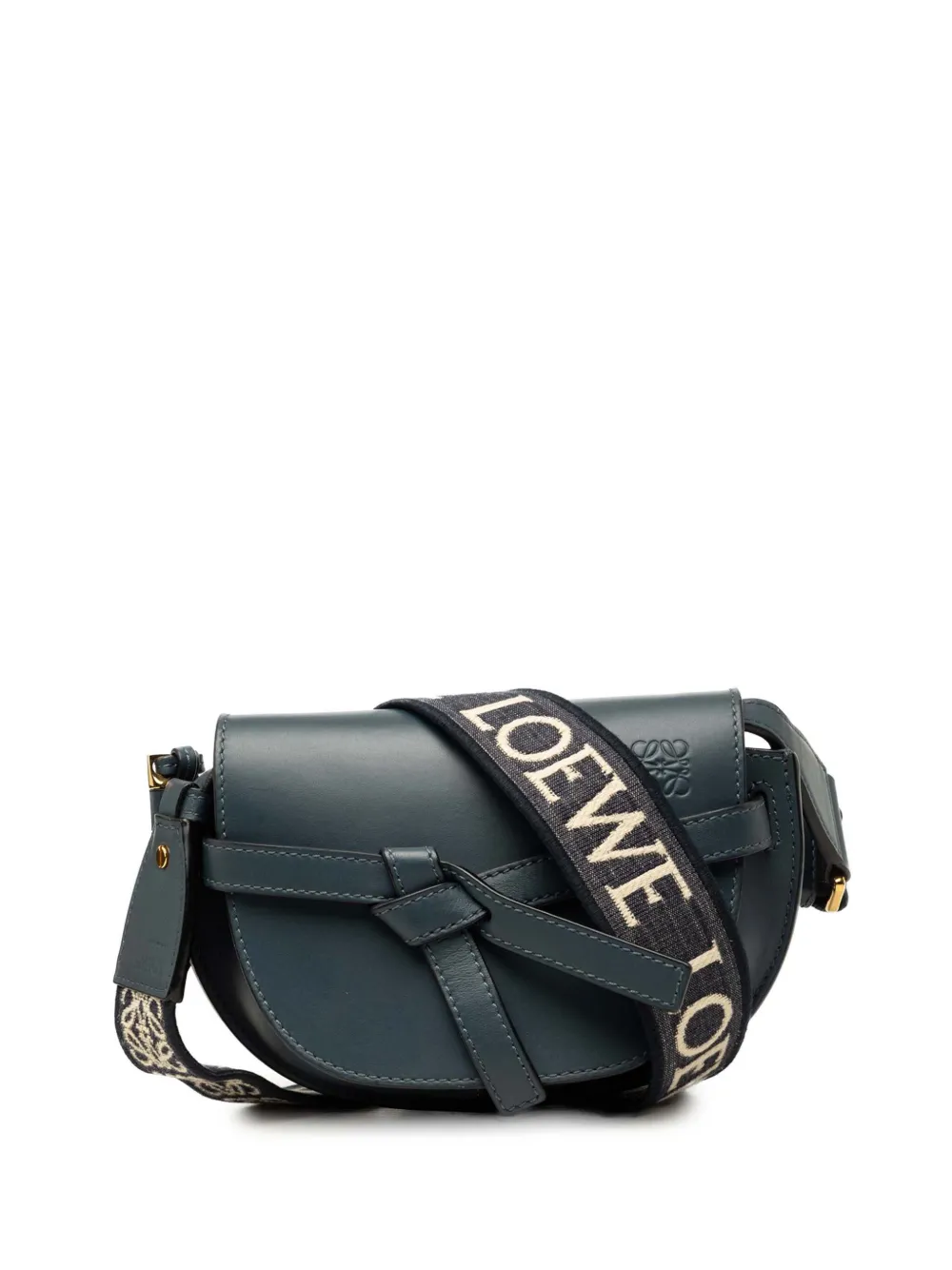 Loewe Pre-Owned 2022 Mini Soft Calfskin Gate Dual Bag crossbody bag - Blau