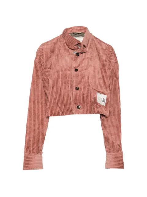 Maison MIHARA YASUHIRO chaqueta de pana con dobladillo vuelto