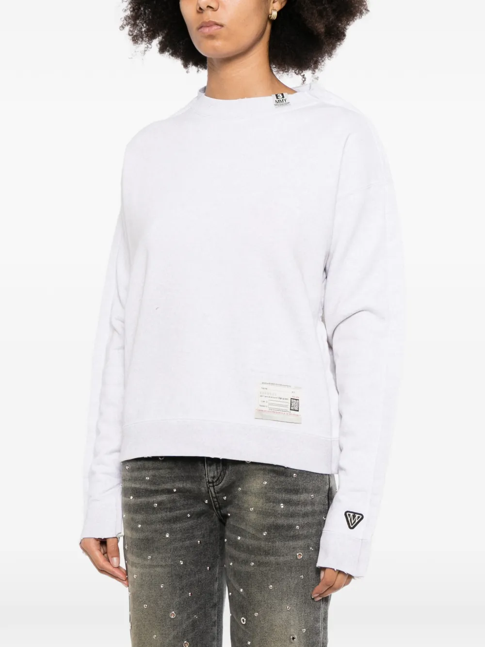 Maison MIHARA YASUHIRO logo-patch sweater Grijs