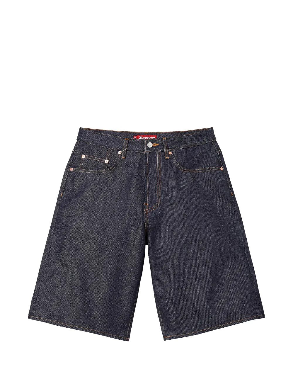 Supreme baggy selvedge denim shorts - Blu