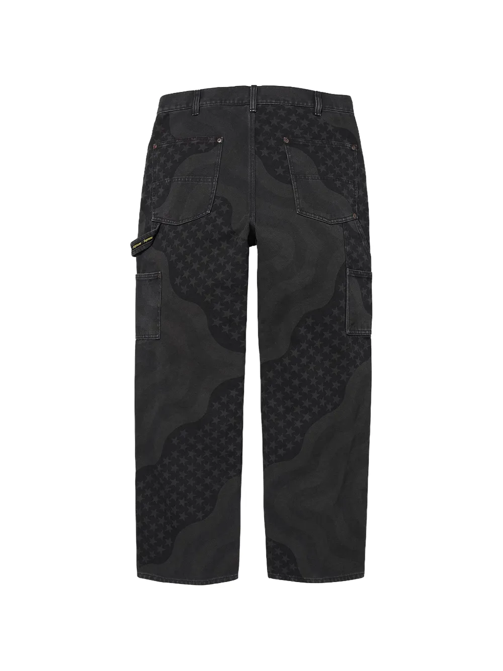 Supreme Flag Double Knee jeans Zwart