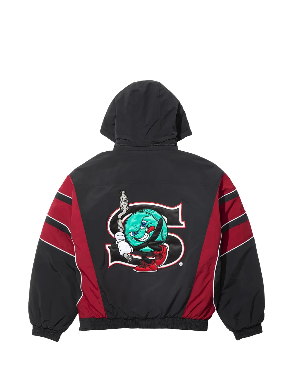 Supreme Salem jack met halve rits Zwart