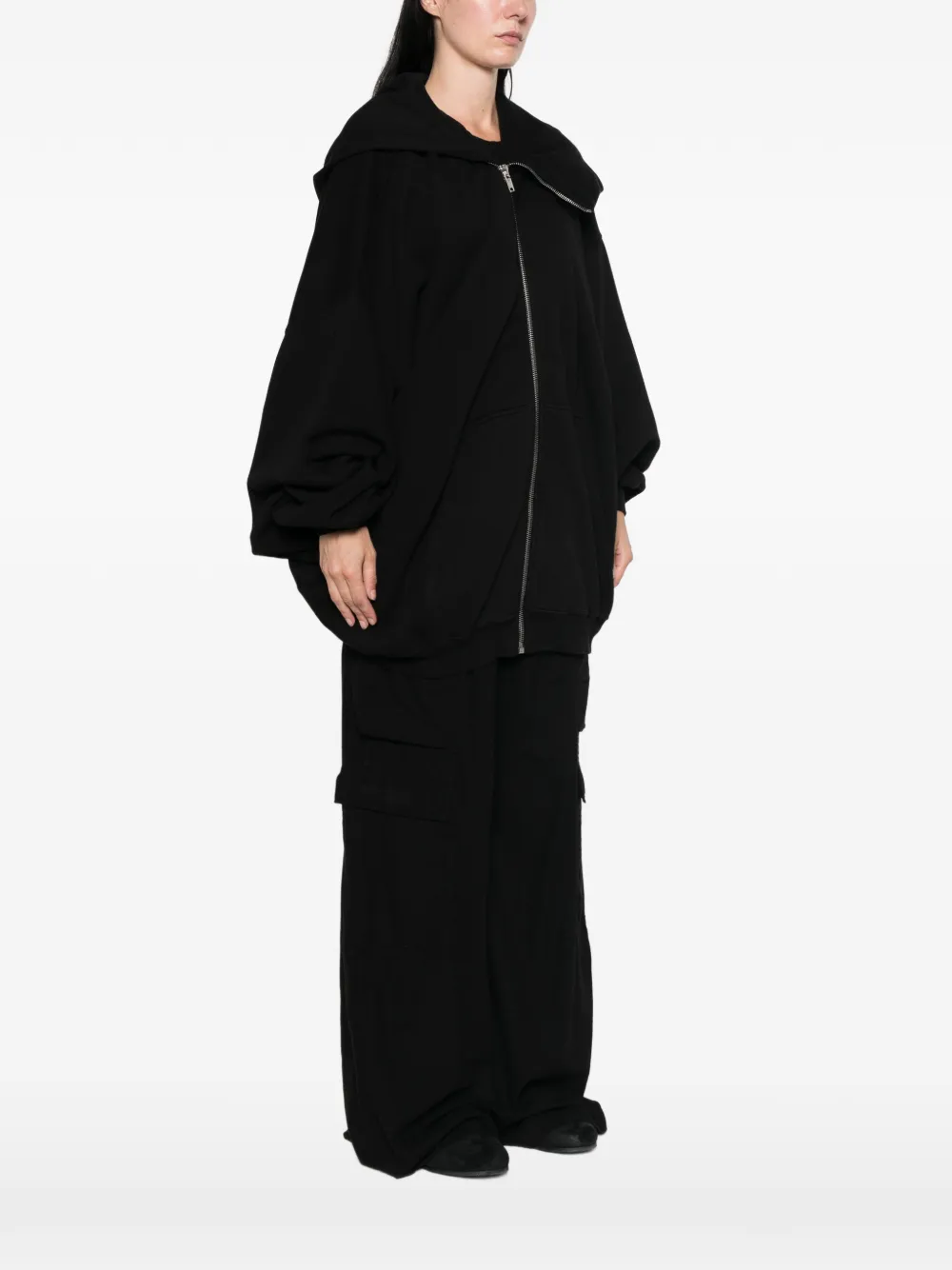 Rick Owens DRKSHDW Mountain Hun hoodie Zwart