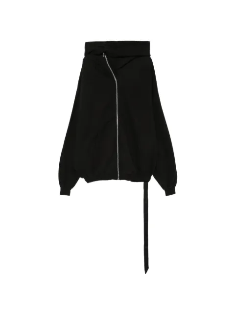 Rick Owens DRKSHDW Mountain Hun asymmetric zip-up hoodie