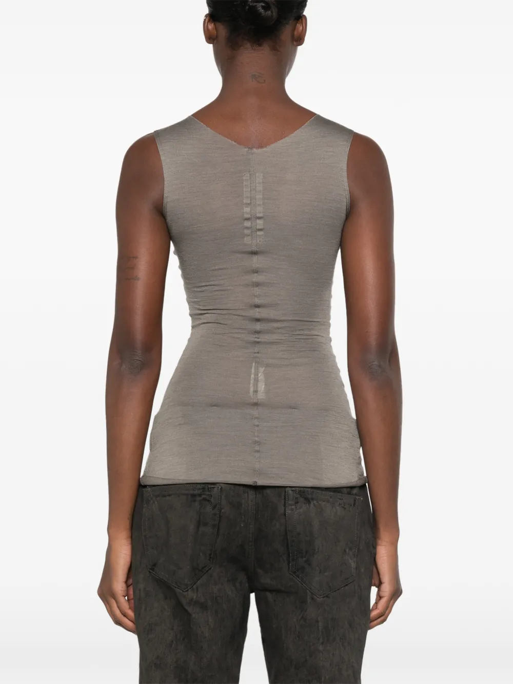 Rick Owens Tanktop met afwerking Grijs