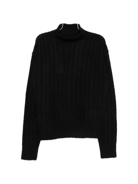 Rick Owens ribbed-knit high-neck sweater
