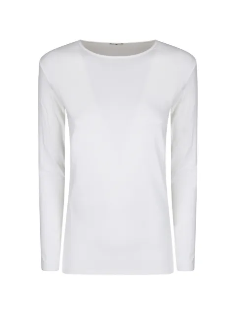 M.S.M. playera maga larga con cuello redondo