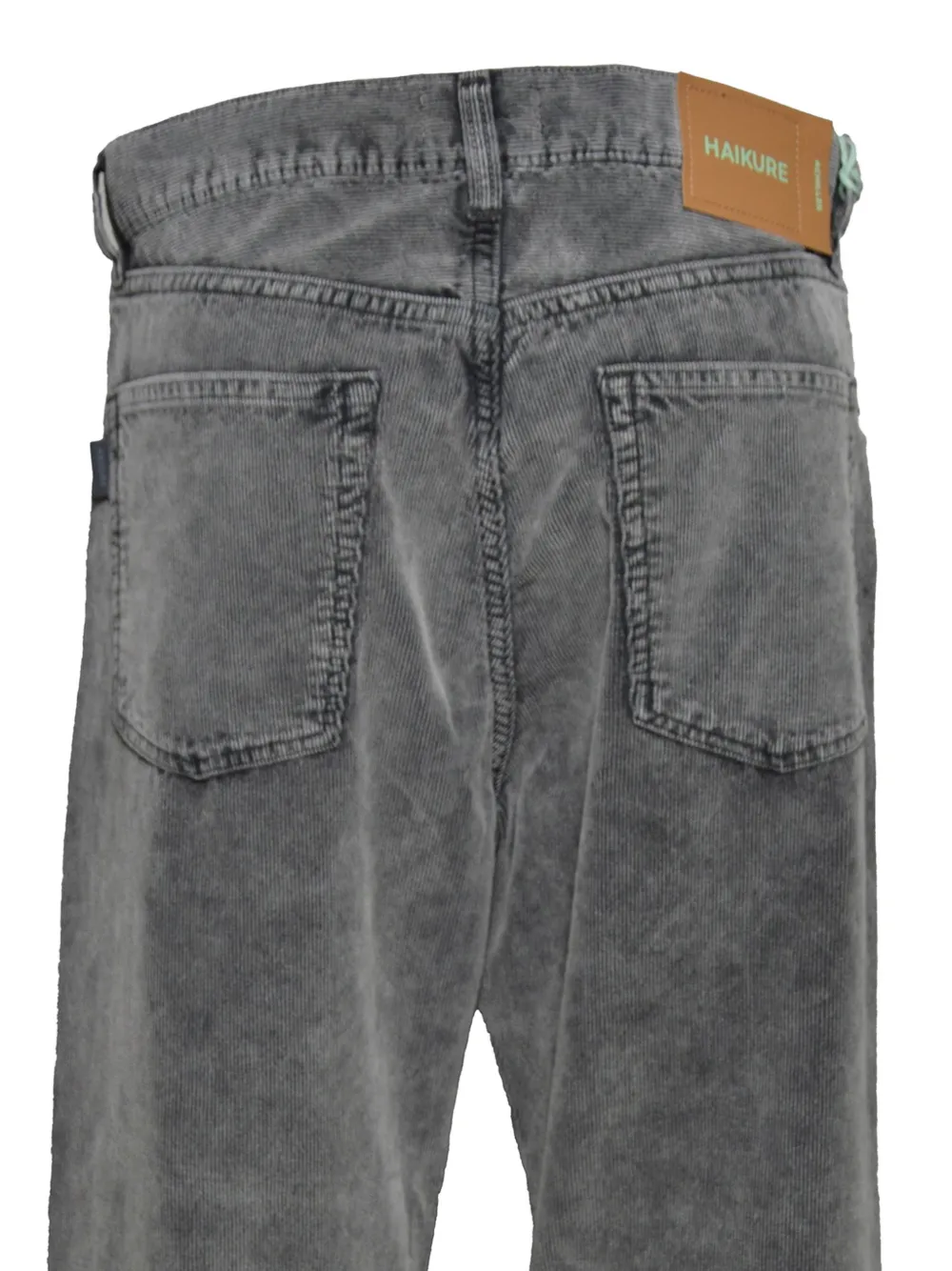 Haikure Ribfluwelen broek met vervaagd effect Grijs