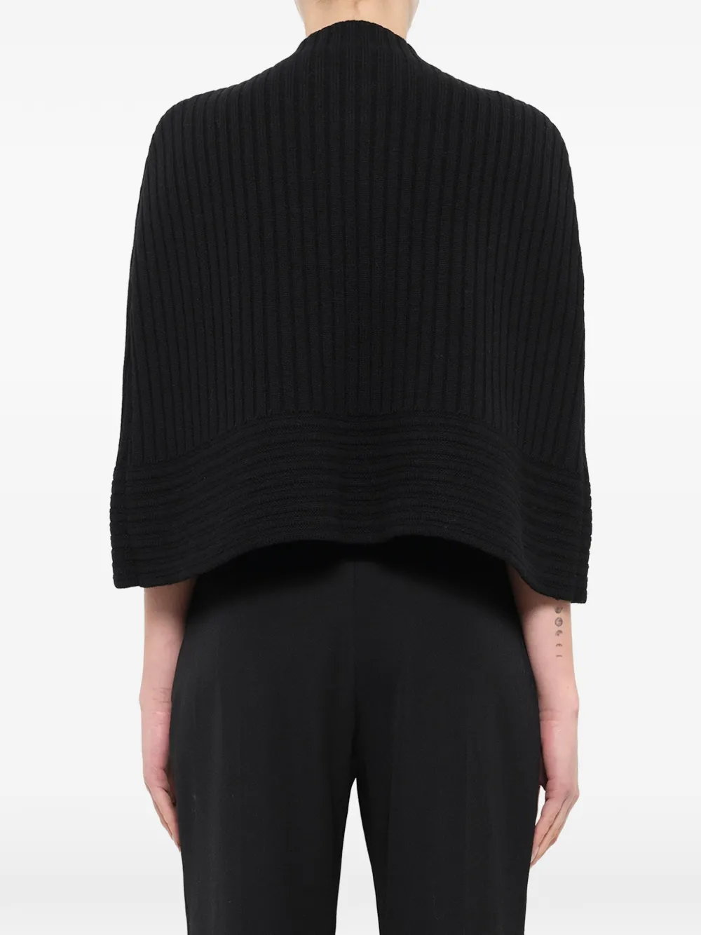 Lanvin Ribgebreide trui met kwastdetail Zwart