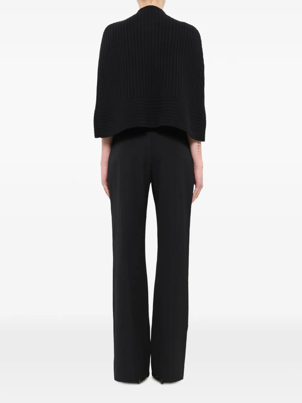 Lanvin Ribgebreide trui met kwastdetail Zwart