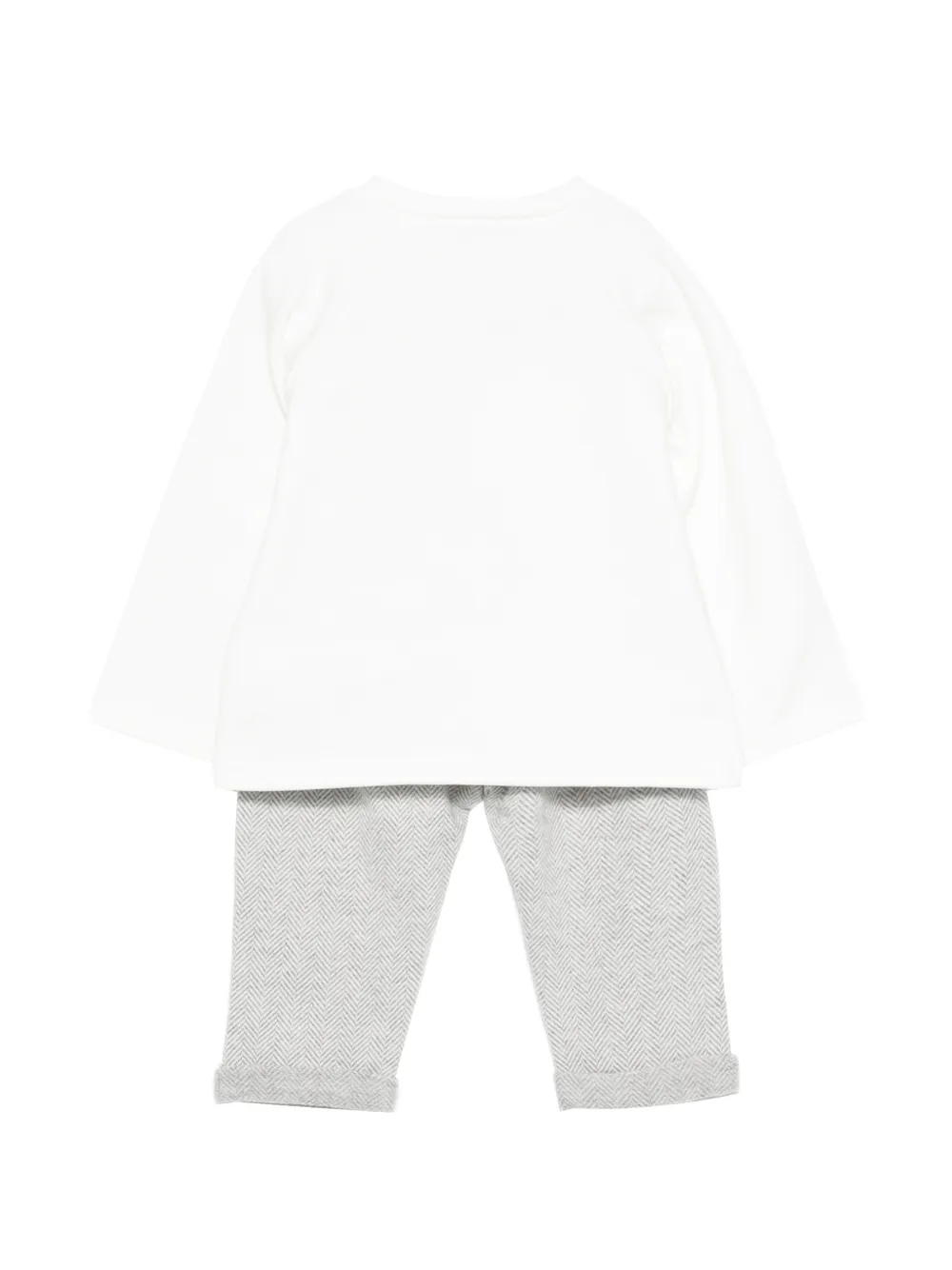 LALALU herringbone-pattern pajamas Grijs
