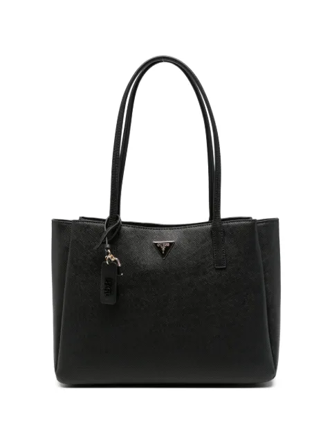 GUESS USA bolso shopper con efecto de piel Saffiano y placa del logo