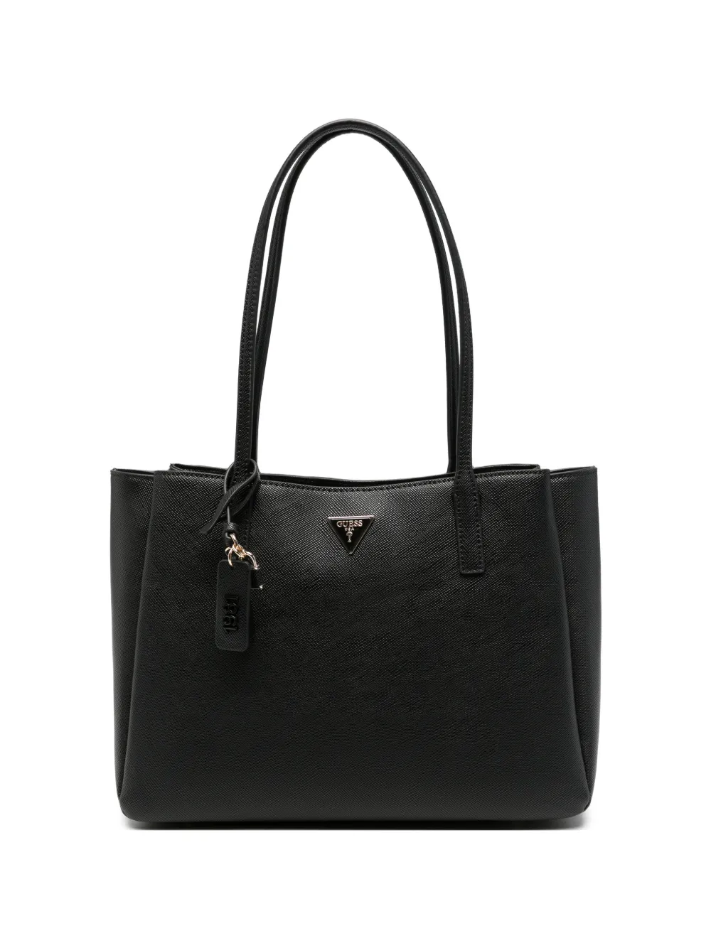 GUESS USA saffiano-effect logo-plaque tote bag - Nero