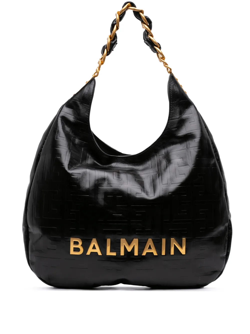 Balmain Pre-Owned 2020-2026 Soft Calfskin 1945 hobo bag - Schwarz