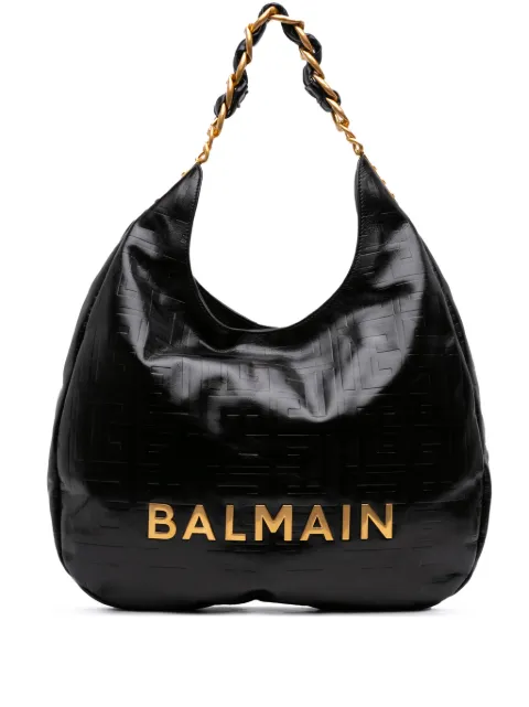 Balmain Pre-Owned 2020-2026 Soft Calfskin 1945 hobo bag