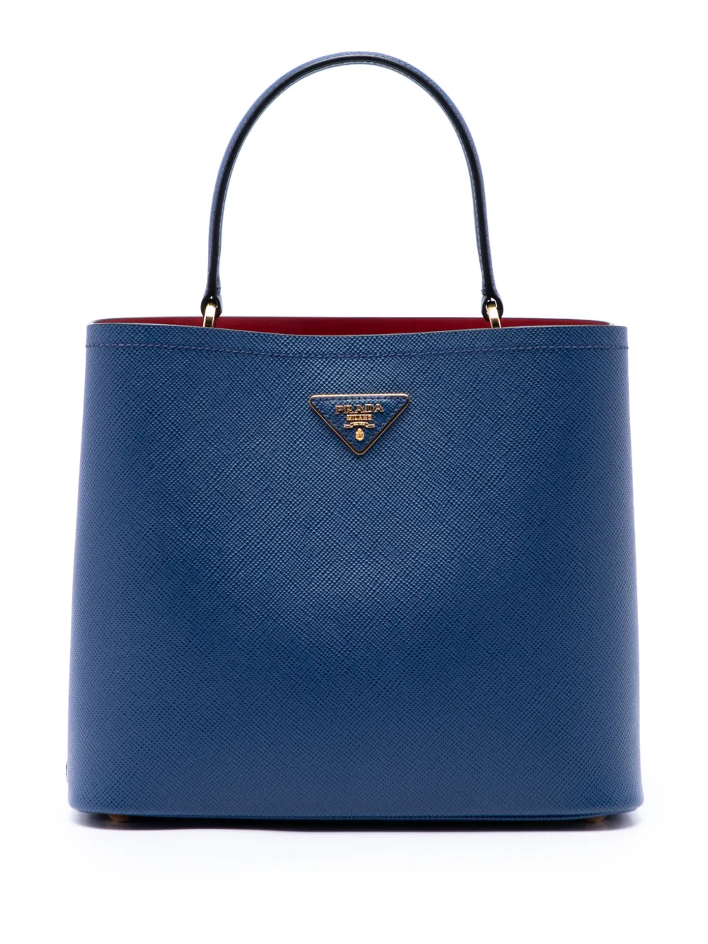 Prada Pre-Owned 2019 Large Saffiano Cuir Panier satchel - Blu