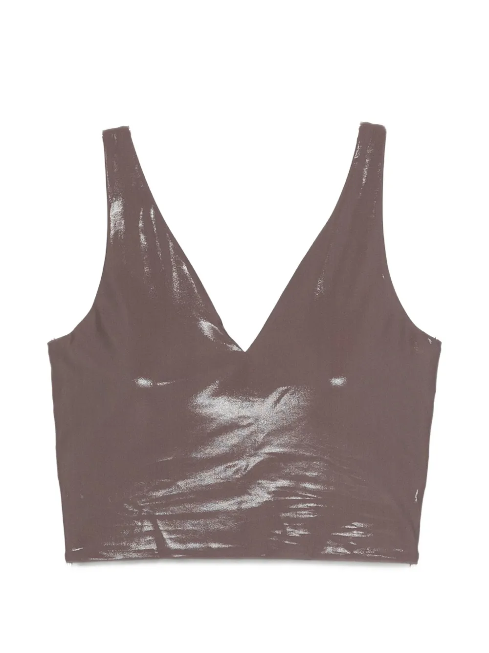 MACRON O.N.E. cropped V-neck top