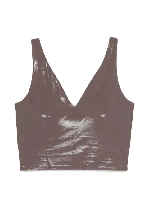 MACRON O.N.E. cropped V-neck top