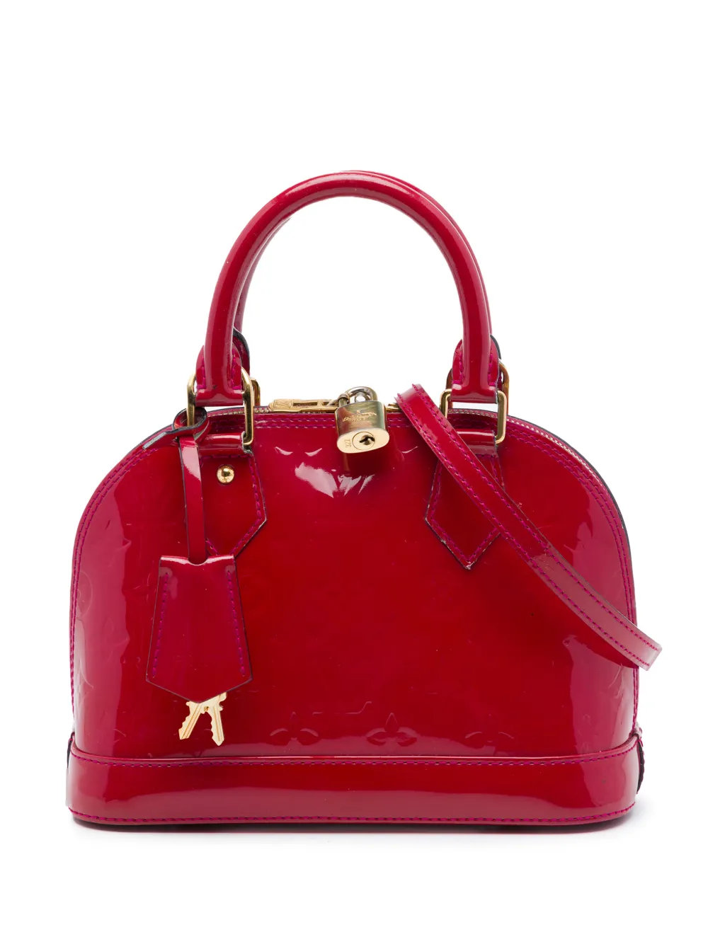 Louis Vuitton Pre-Owned 2013 Monogram Vernis Alma BB Satchel-Tasche - Rosa