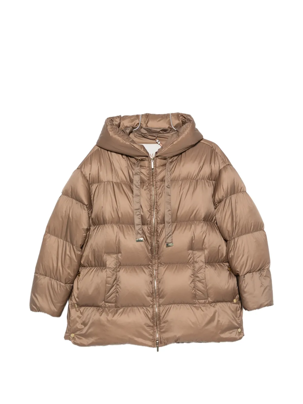 Max Mara The Cube hooded puffer jacket - Marrone