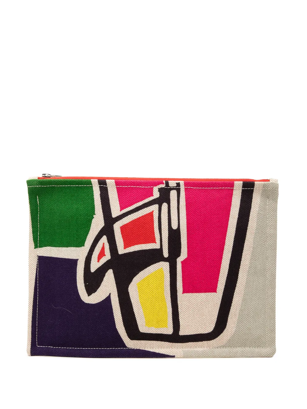 Hermès Pre-Owned 2000-2026 Toile Flat Waikiki Pouch clutch bag - Multicolore