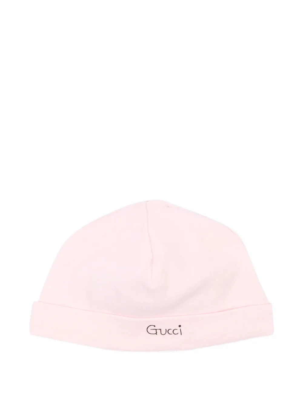 Gucci Kids Katoenen romperset met katten-print Roze