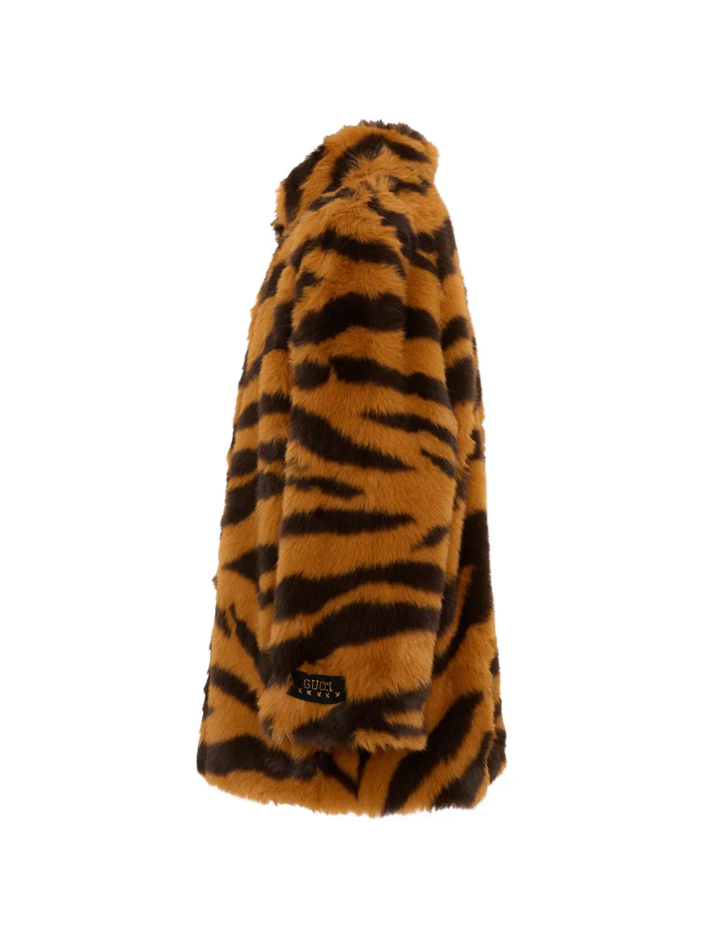 Gucci Kids Jack van imitatiebont met tijger-print Oranje