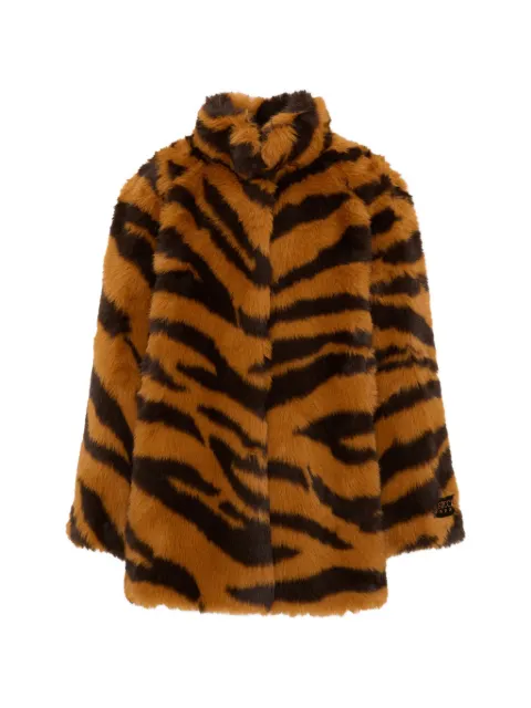 Gucci Kids tiger-print faux-fur jacket