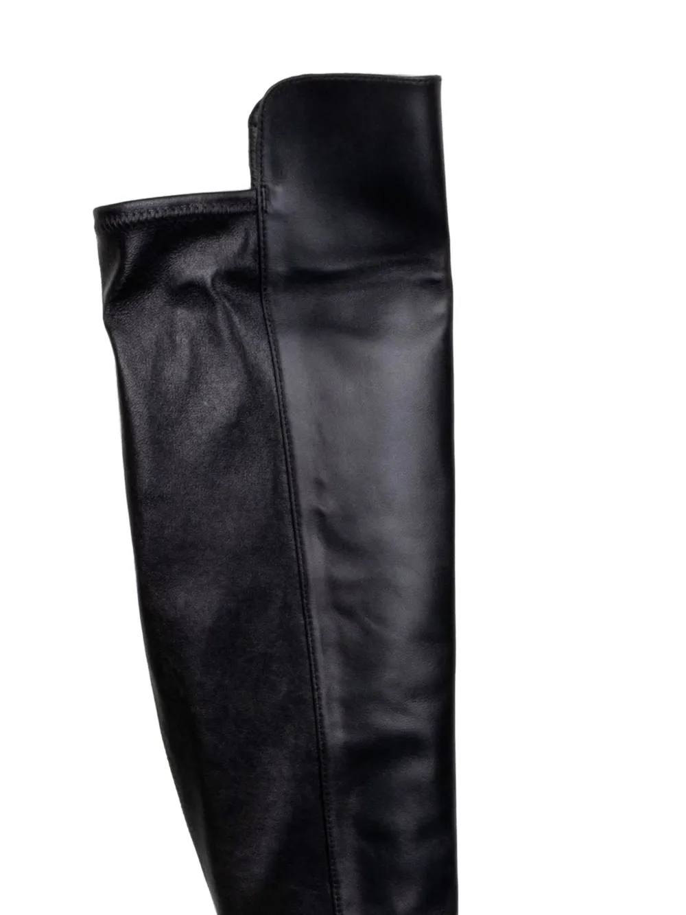 STATUS leather knee-high boots Zwart
