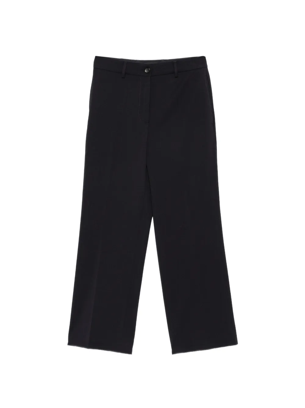 Seventy straight-leg cropped trousers - Blu