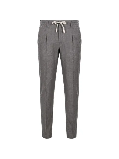 Eleventy drawstring pleated trousers