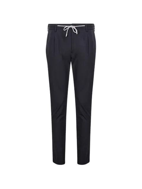 Eleventy drawstring pleated trousers
